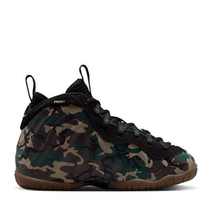 Nike Little Posite Pro Premium 'Green Camo' (PS) - Black/Black