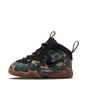 Nike Little Posite Pro Premium 'Green Camo' (TD) - Black/Black
