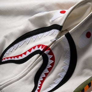 A Bathing Ape Shark Full Zip Hoodie - Ivory
