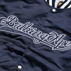 A Bathing Ape Baseball Varsity Jacket - Navy