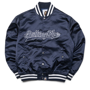 A Bathing Ape Baseball Varsity Jacket - Navy