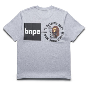 A Bathing Ape Logo Tee - Gray