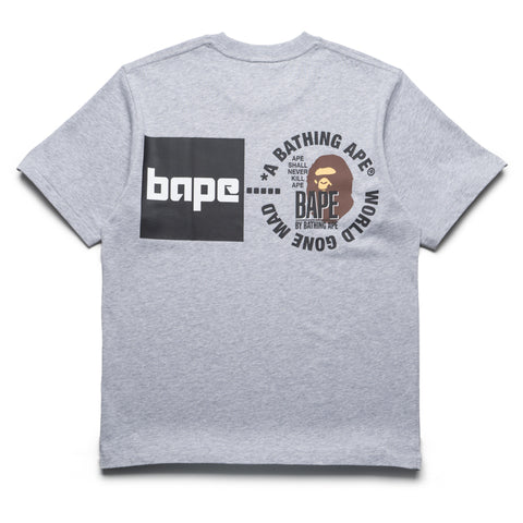 A Bathing Ape Logo Tee - Gray