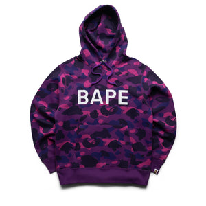A Bathing Ape Color Camo Bape Pullover Hoodie - Purple