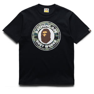 A Bathing Ape 1st Camo Busy Works Tee - Black/Green