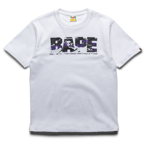 A Bathing Ape Color Camo By Bathing Ape Tee - White/Purple
