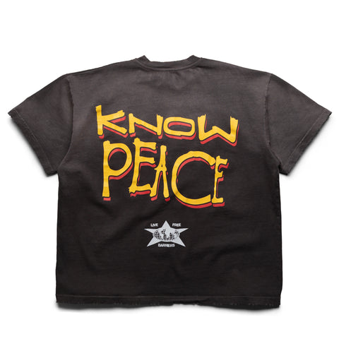 Barriers Worldwide Know Justice Know Peace Boxy Tee - Mink