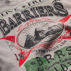 Barriers Worldwide On The Front Line Crewneck - Heather Grey