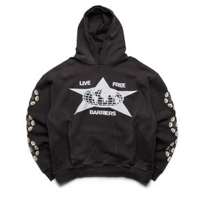 Barriers Worldwide Cowrie Shell Hidden Pocket Hoodie - Mink