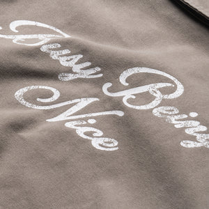 Politics Busy Being Nice Blue Collar Jacket - Grey