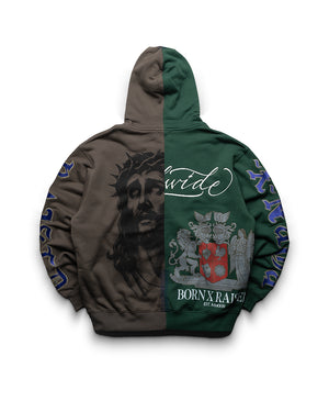 Born x Raised Mashup Zip-Up Hoodie - Multi