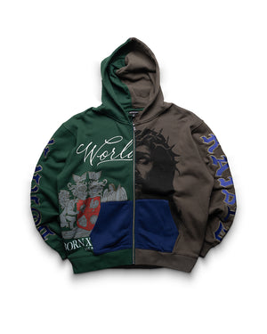 Born x Raised Mashup Zip-Up Hoodie - Multi