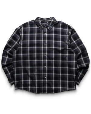 Born x Raised Lightweight Flannel Shirt - Black/Grey