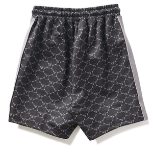 A Bathing Ape College Monogram Sweat Shorts - Black