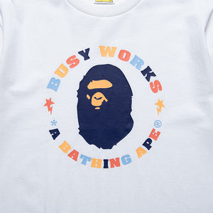 A Bathing Ape Colors Busy Works Sta Tee - White
