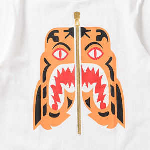 A Bathing Ape Colors Tiger Tee - White