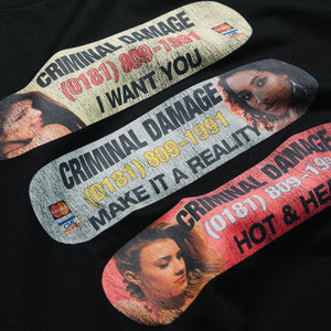 Criminal Damage Hotline Reality Tee - Black
