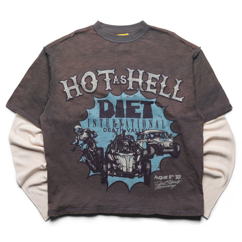 Diet Starts Monday Hot As Hell Tee - Vintage Black