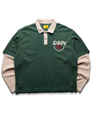Diet Starts Monday Hollywood Waffle Polo - Green - front