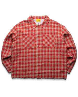 Diet Starts Monday Crinkled Flannel - Red/White - front
