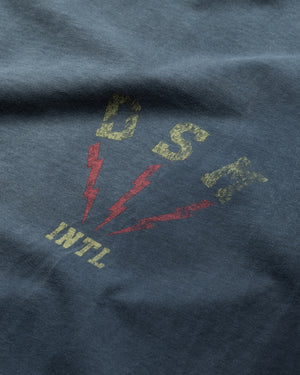 Diet Starts Monday Bolt Tee - Washed Navy/Red - detail