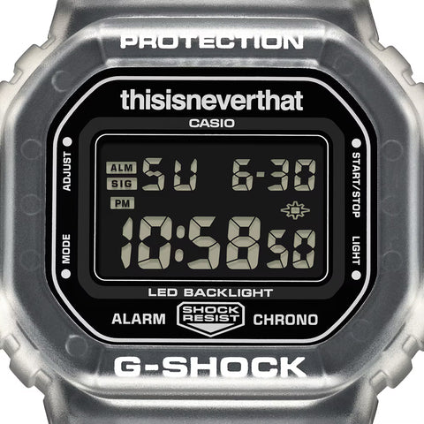 thisisneverthat x Casio G-Shock 5600 Series Digital Watch - Clear