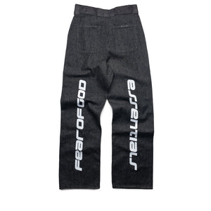 Fear Of God Essentials Denim Work Pant - Vintage Black