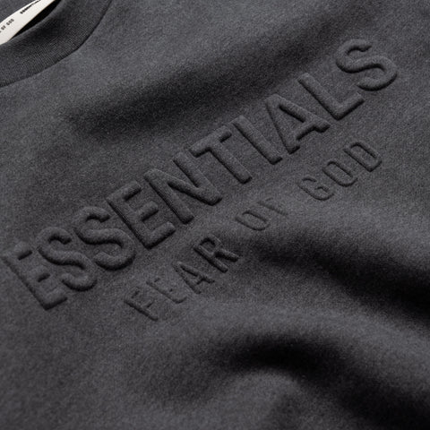 Fear Of God Essentials Embossed Classic Crewneck Sweatshirt - Charcoal Heather