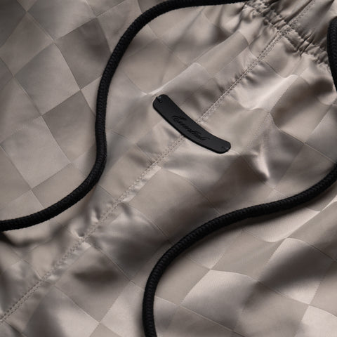 Fear Of God Essentials Nylon Checkered Gym Shorts - Seal