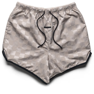 Fear Of God Essentials Nylon Checkered Gym Shorts - Seal