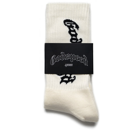 Godspeed New York OG Logo Socks - Bone