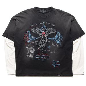 Represent Heavier Than The Heavens L/S Tee - Washed Black