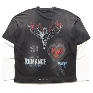 Represent Heavier Than The Heavens L/S Tee - Washed Black
