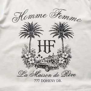Homme Femme Classic Maison Tee - White