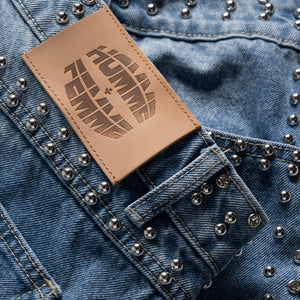 Homme Femme Ornament Denim - Blue