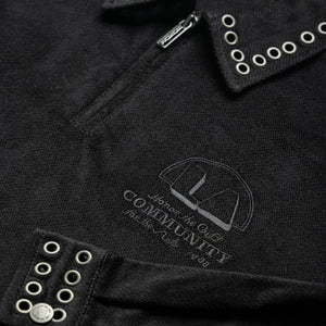 Honor The Gift Brushed 1/4 Zip - Black