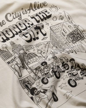 Honor The Gift The City Is Alive Tee - Bone