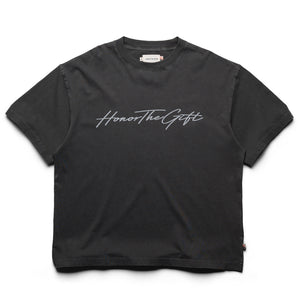 Honor The Gift Script Tee - Vintage Black