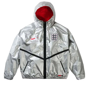 Palace x England x Nike Anthem Jacket - Pewter Grey/Bright Crimson