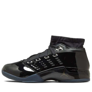 Air Jordan 17 Low 'Black Patent' - Black/Metallic Silver