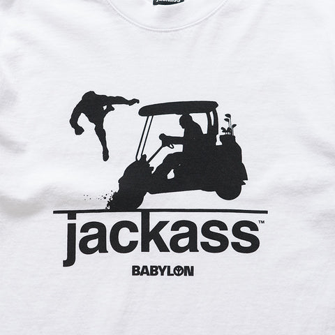 Babylon x Jackass Golf Cart Tee - Pure White