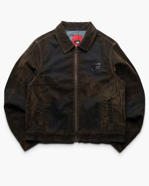 KidSuper Flocked Work Jacket - Brown