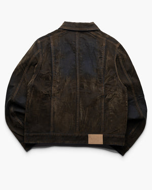 KidSuper Flocked Work Jacket - Brown