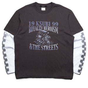 Ksubi Engine Layered L/S Tee - Faded Black