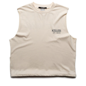Ksubi State Halen Cut Off Tank - Ecru