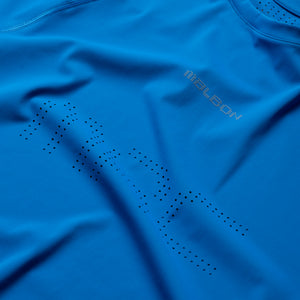 Malbon Run Club MRC Baselayer Tee - Directoire Blue