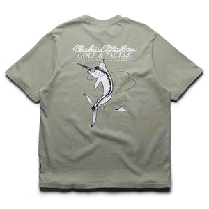 Malbon Golf Bermuda Bahiar Tee - Seagrass