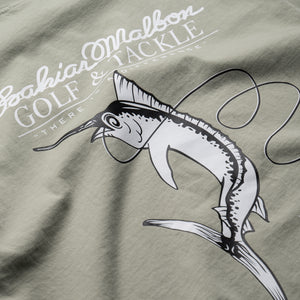 Malbon Golf Bermuda Bahiar Tee - Seagrass