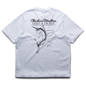 Malbon Golf Bermuda Bahiar Tee - White