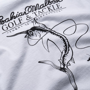 Malbon Golf Bermuda Bahiar Tee - White